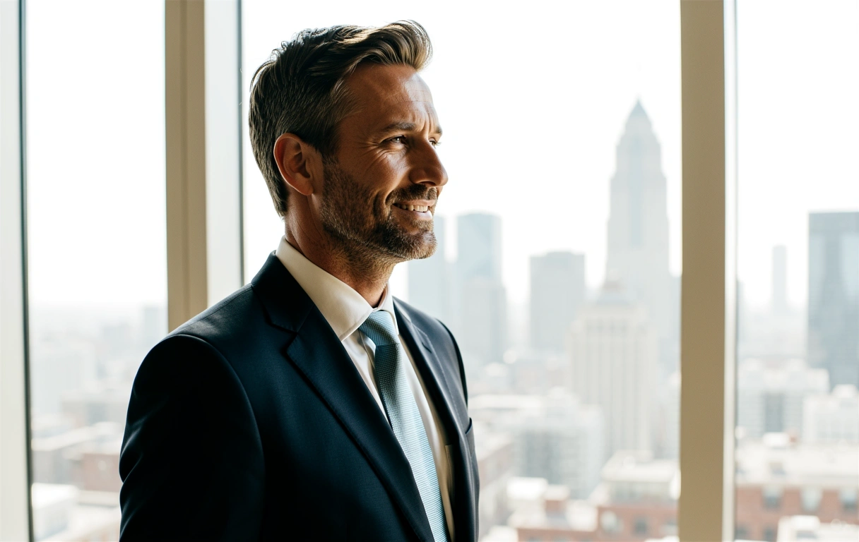 Professional man benefiting from natural stamina solutions